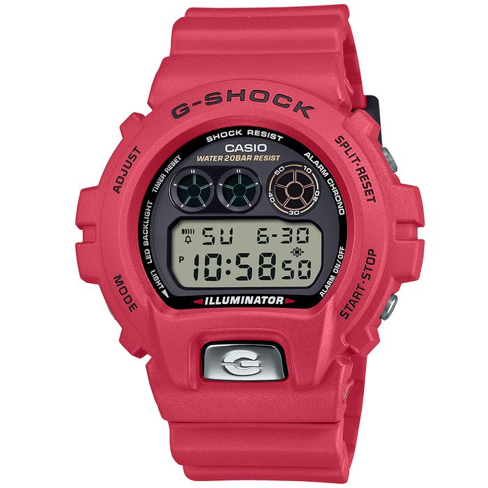 Relógio G-SHOCK masculino digital vermelho DW-6900TR-4DR - aconfianca